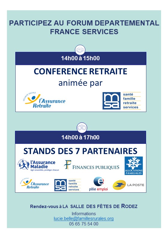 France services Aveyron Rodez Forum Départemental 