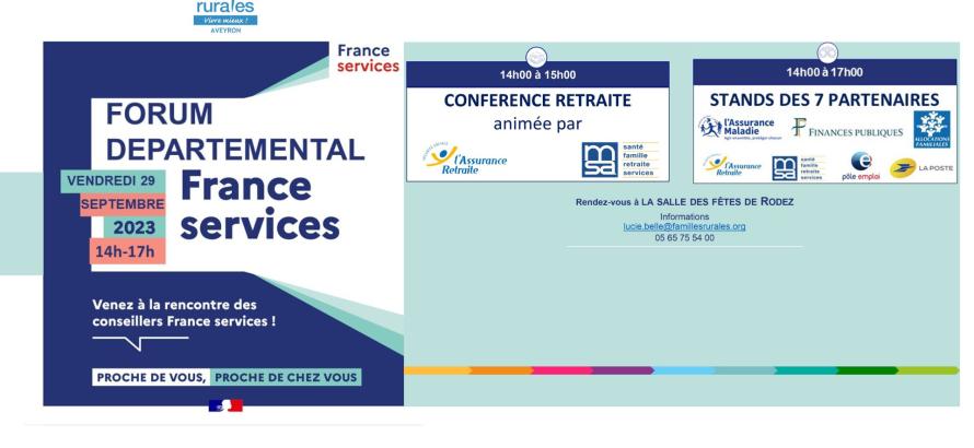 Forum Départemental France services Aveyron 2023